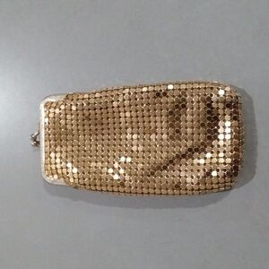 Vintage gold metal linked 3x6 Ladies wallet